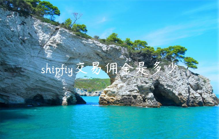 shipfiy交易傭金是多少